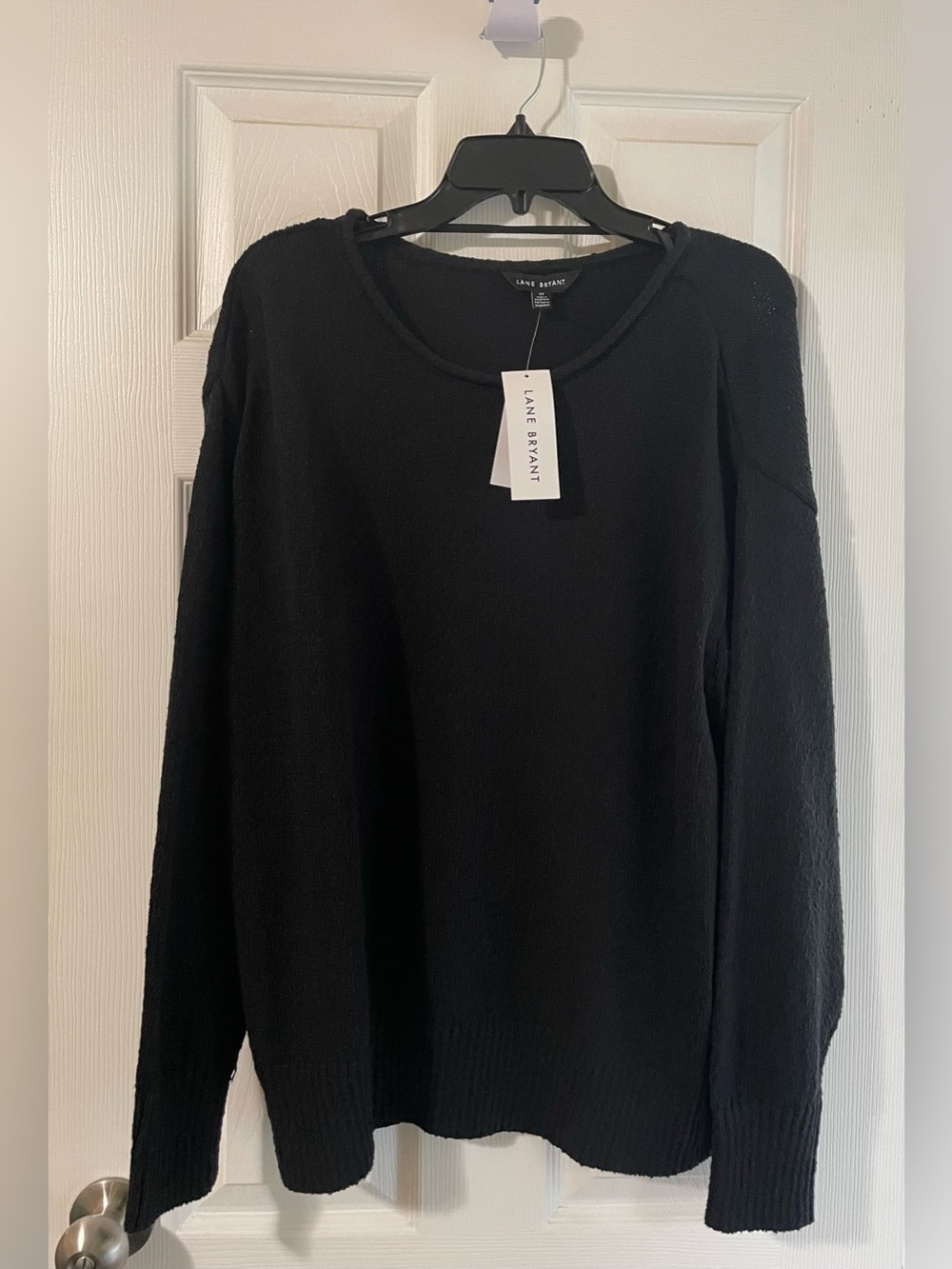 🌸NEW Lane Bryant Black Knit Crew Neck Sweater Size 2X